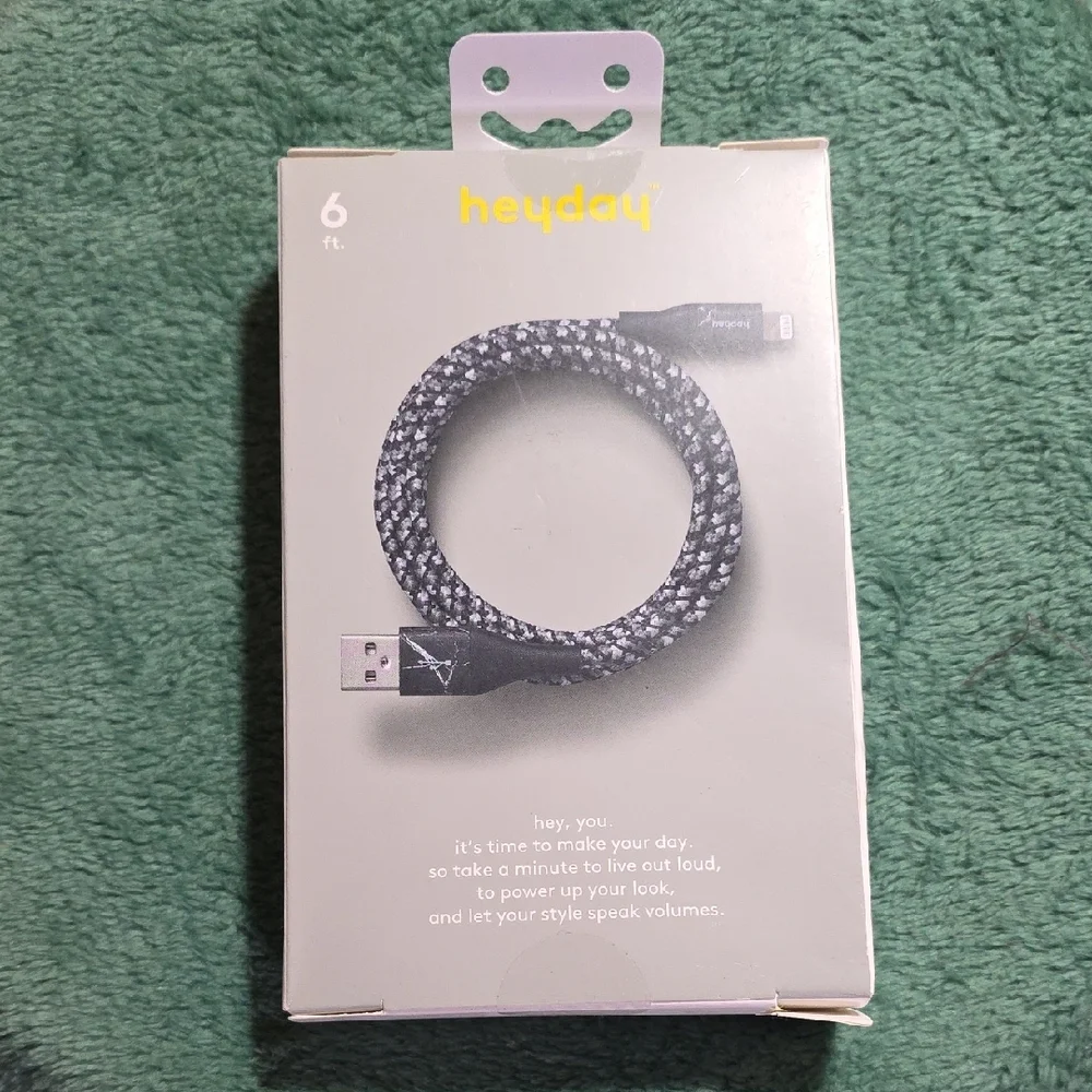 iPhone 2pack Heyday Dual Lightning to USB-A Cable‎ Set - Black and White
